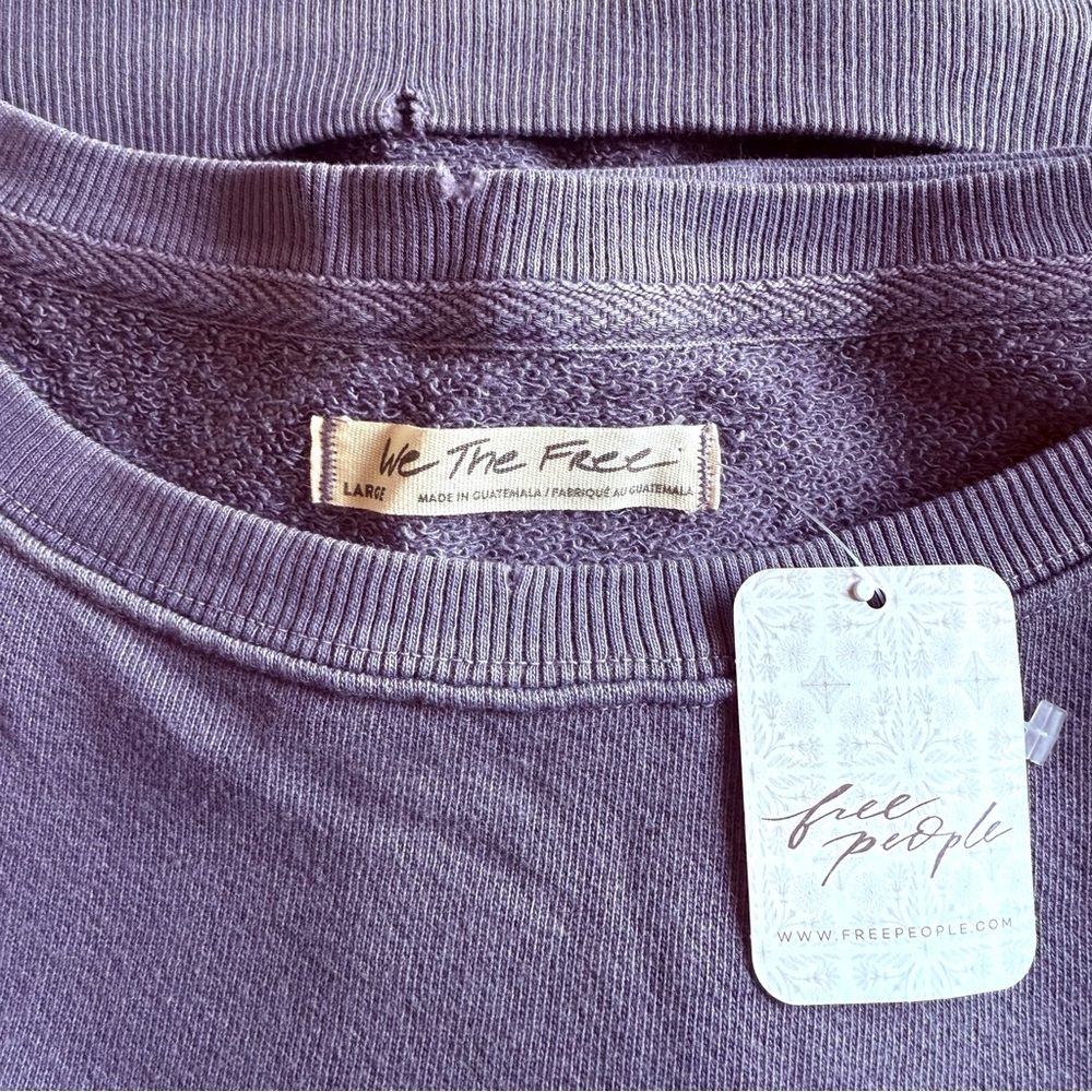 Free People Purple Sweatshirt - Picture 5 of 10